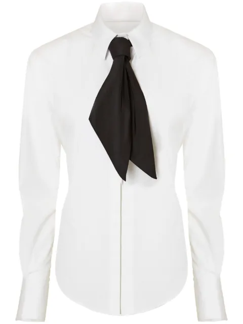 Carolina Herrera tie-detail gathered shirt