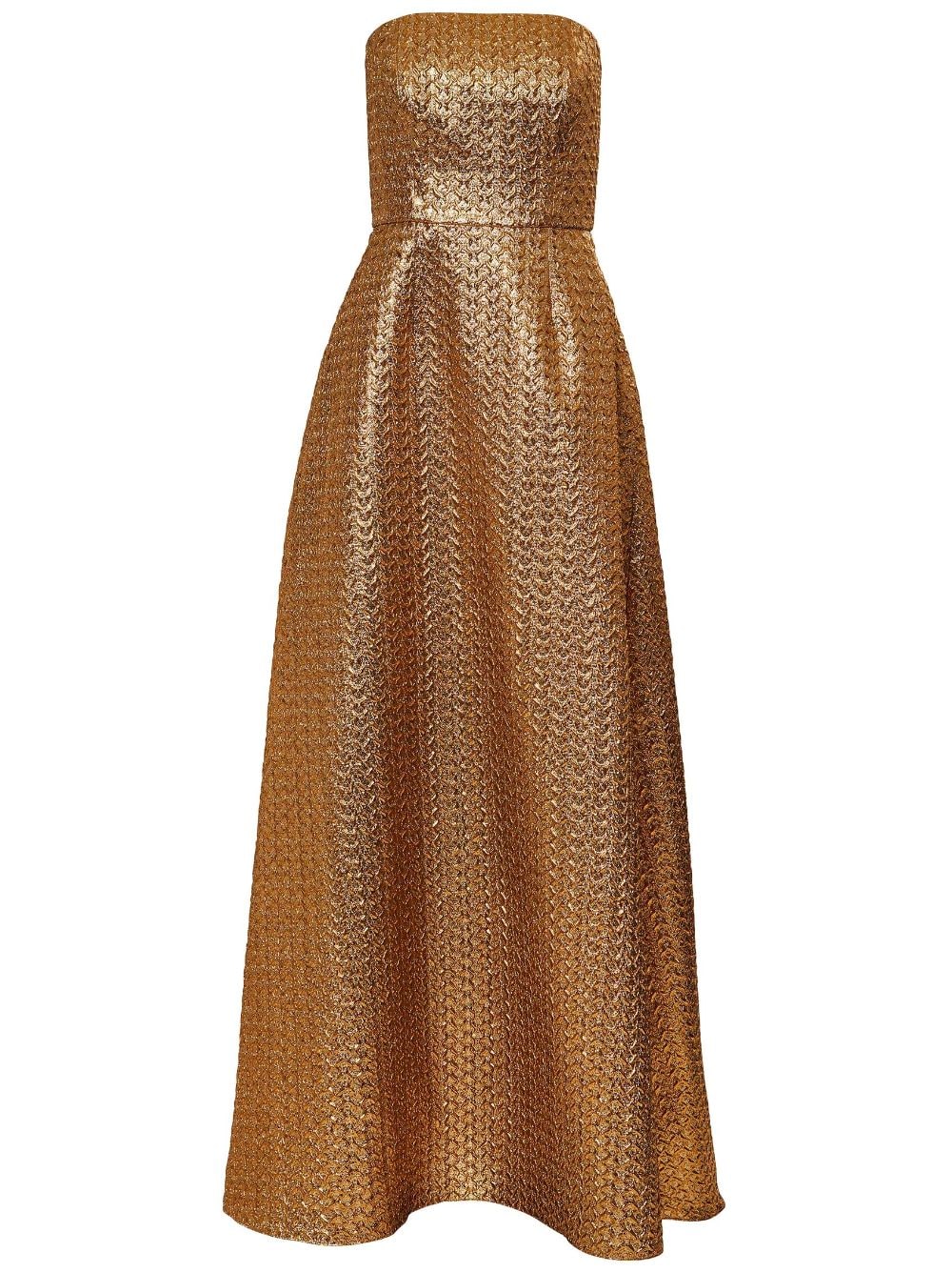Carolina Herrera Strapless jurk Goud