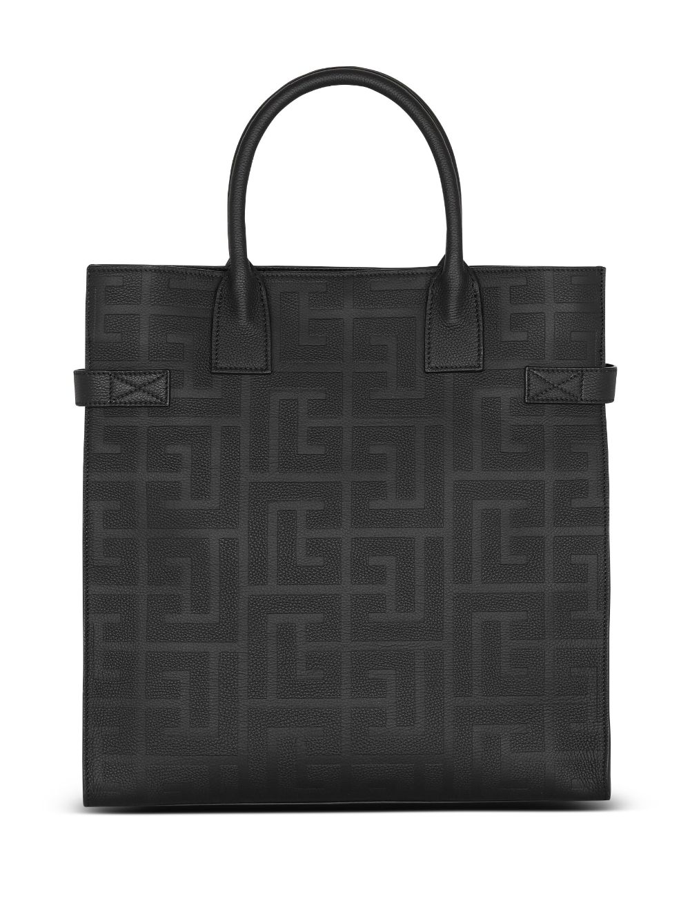 Shop Balmain B-buzz 36 Tote Bag In Black