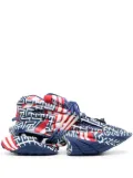 Balmain Unicorn monogram low-top sneakers - Blue