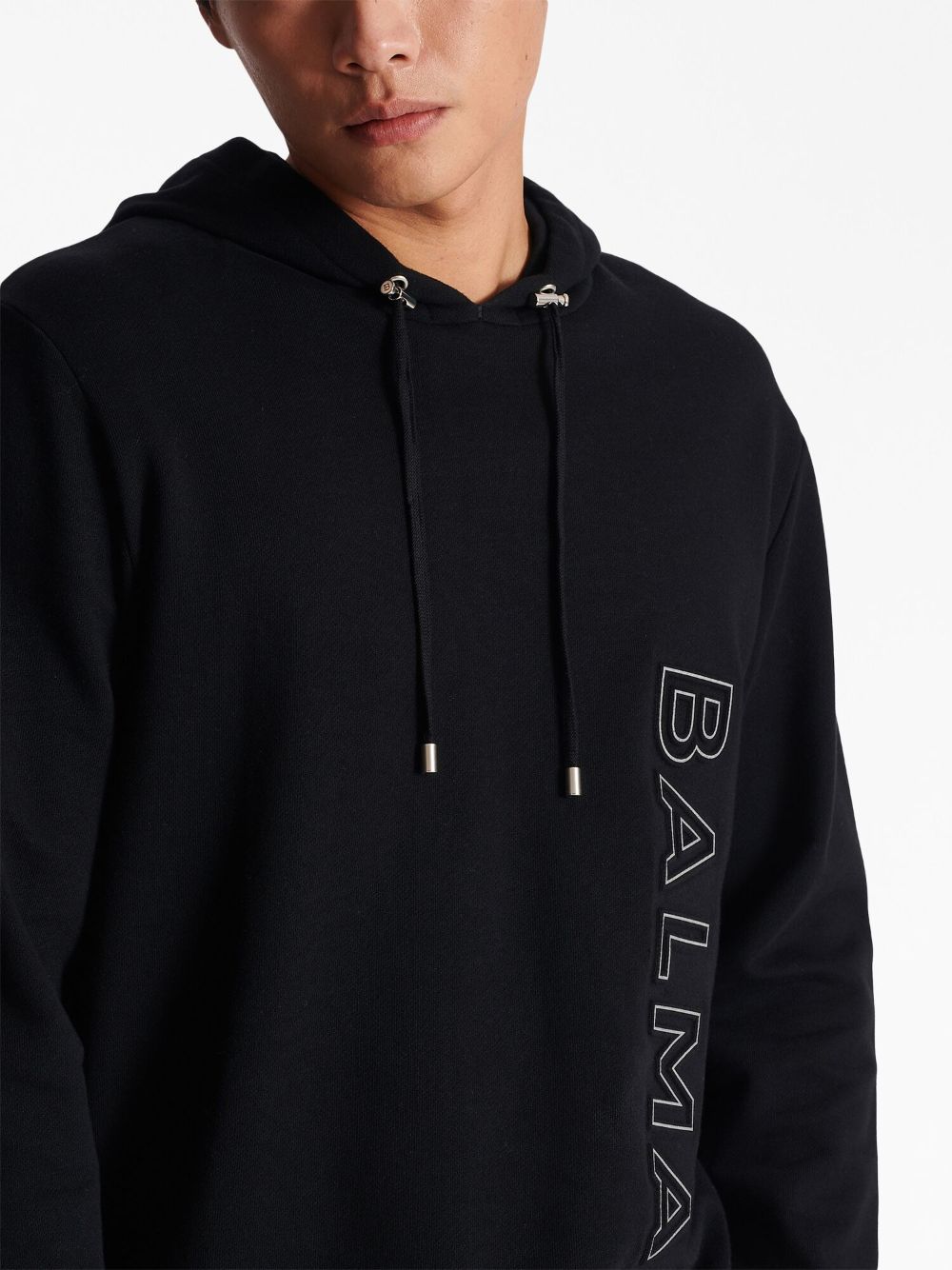 Balmain logo-print hoodie sweater Men