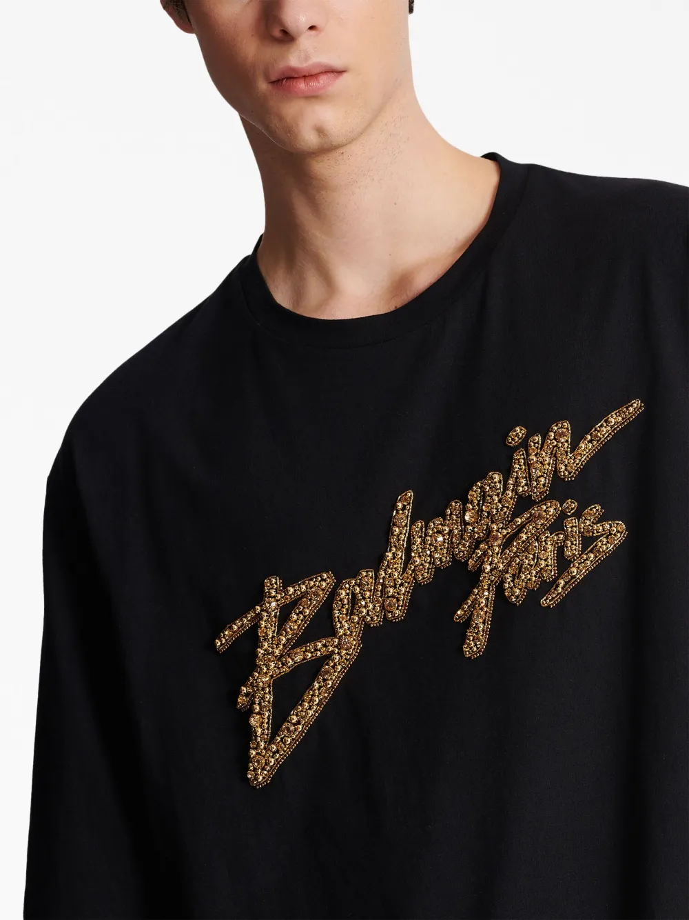 embroidered-logo cotton T-shirt