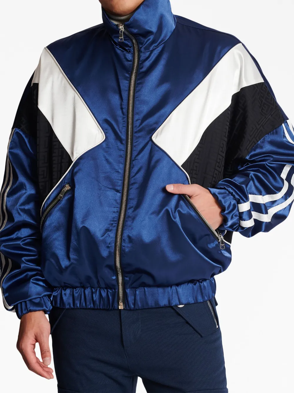 Champion nylon warm up jacket hotsell