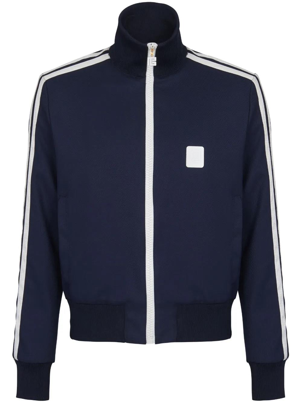Balmain PB Tape embellished Bomber Jacket Farfetch balmain-pb-tape-embellished-bomber-jacket-farfetch