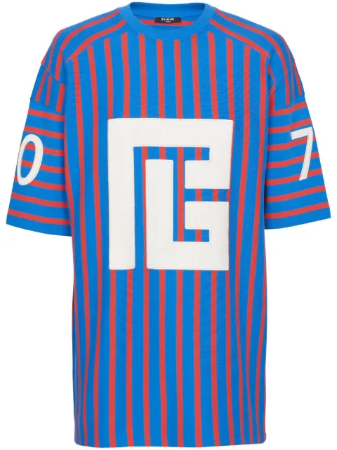 Balmain playera con estampado Maxi PB