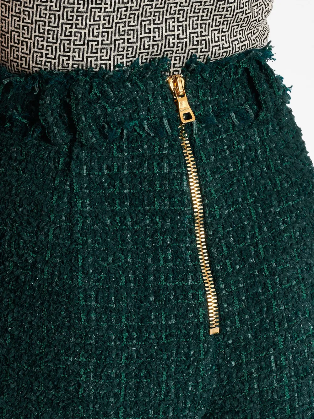 balmain tweed shorts