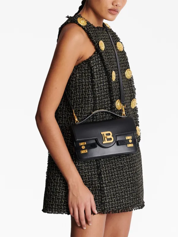 Balmain B-Buzz 24 Shoulder Bag | Black | FARFETCH