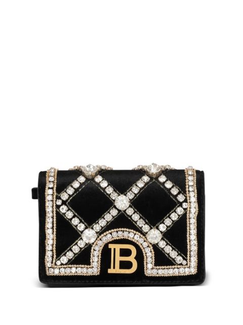 Balmain B-Buzz crystal-embellished wallet