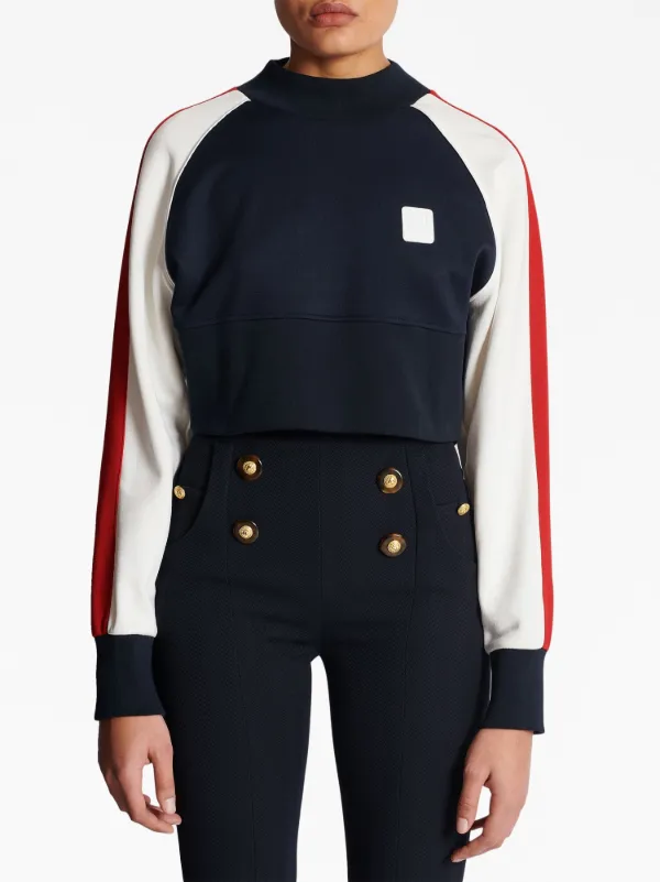 BALMAIN バルマン ロゴ刺繍ニット クロップド スウェットシャツ トップス 楽天市場】バルマン BALMAIN メンズ トップス セーター ニット