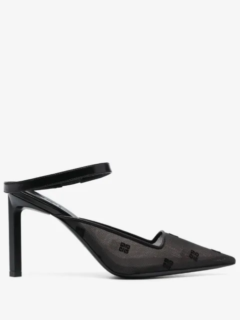 Givenchy 100mm logo-embroidered mules