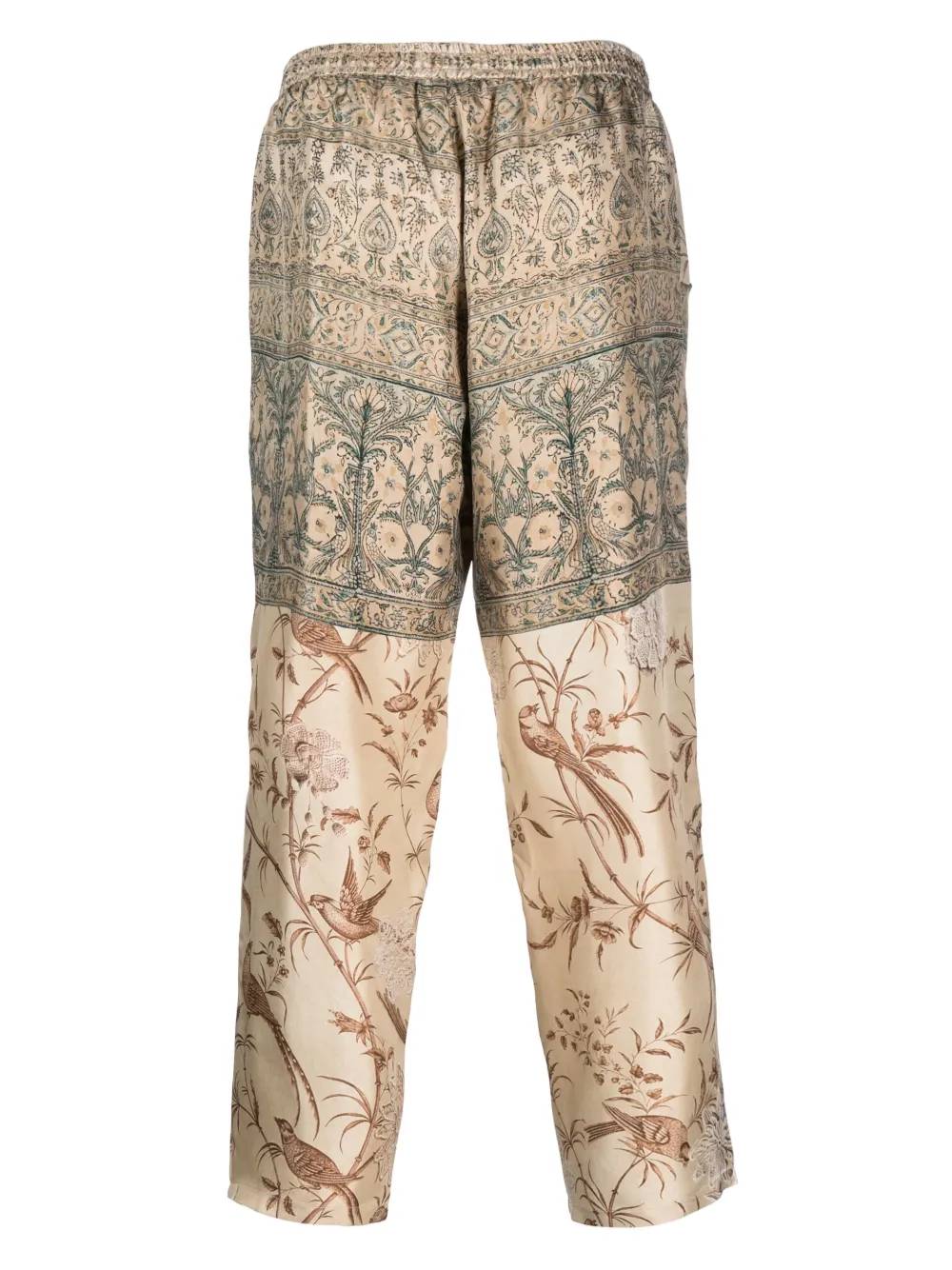Pierre-Louis Mascia Broek met grafische print - Beige