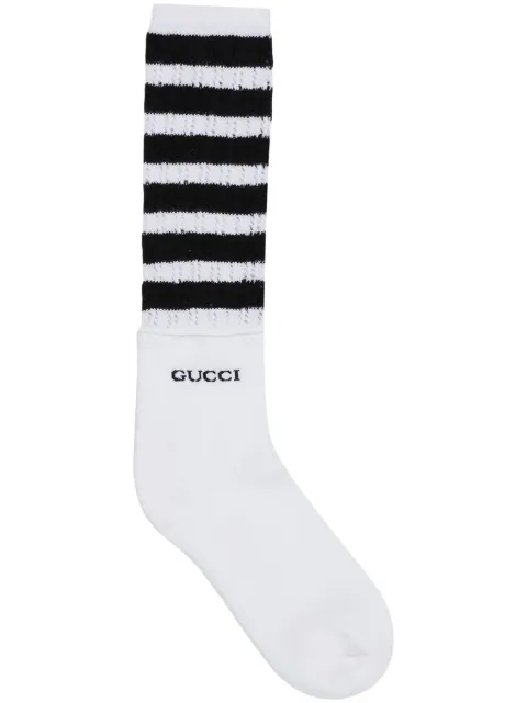 Gucci logo-intarsia stripe socks