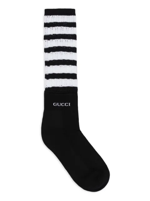 Gucci logo-intarsia stripe socks