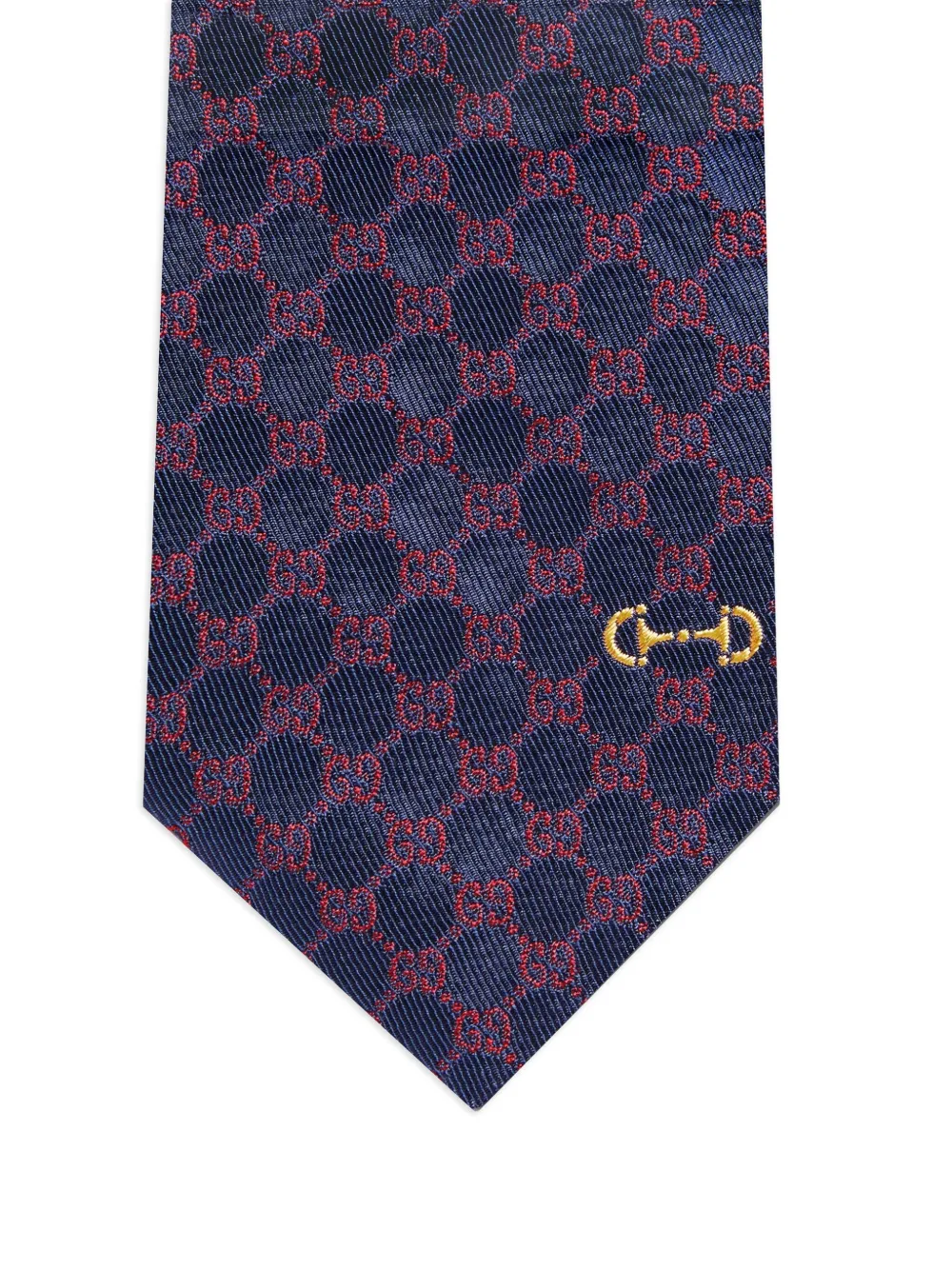 Gucci Stropdas met GG-jacquard - Blauw