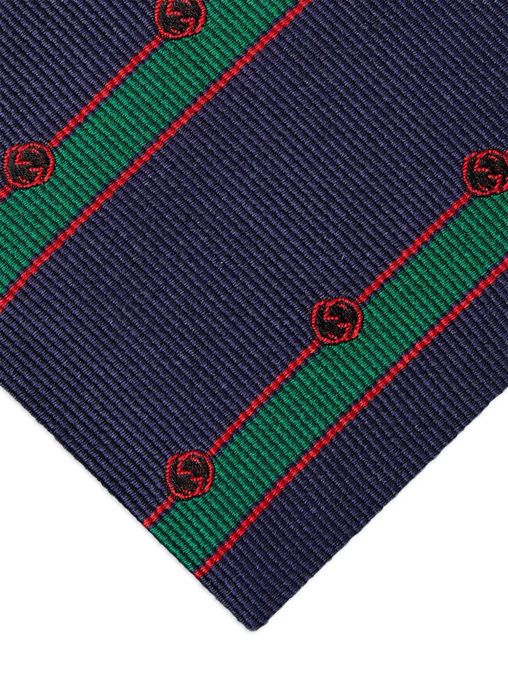 Gucci Gestreepte stropdas - Blauw