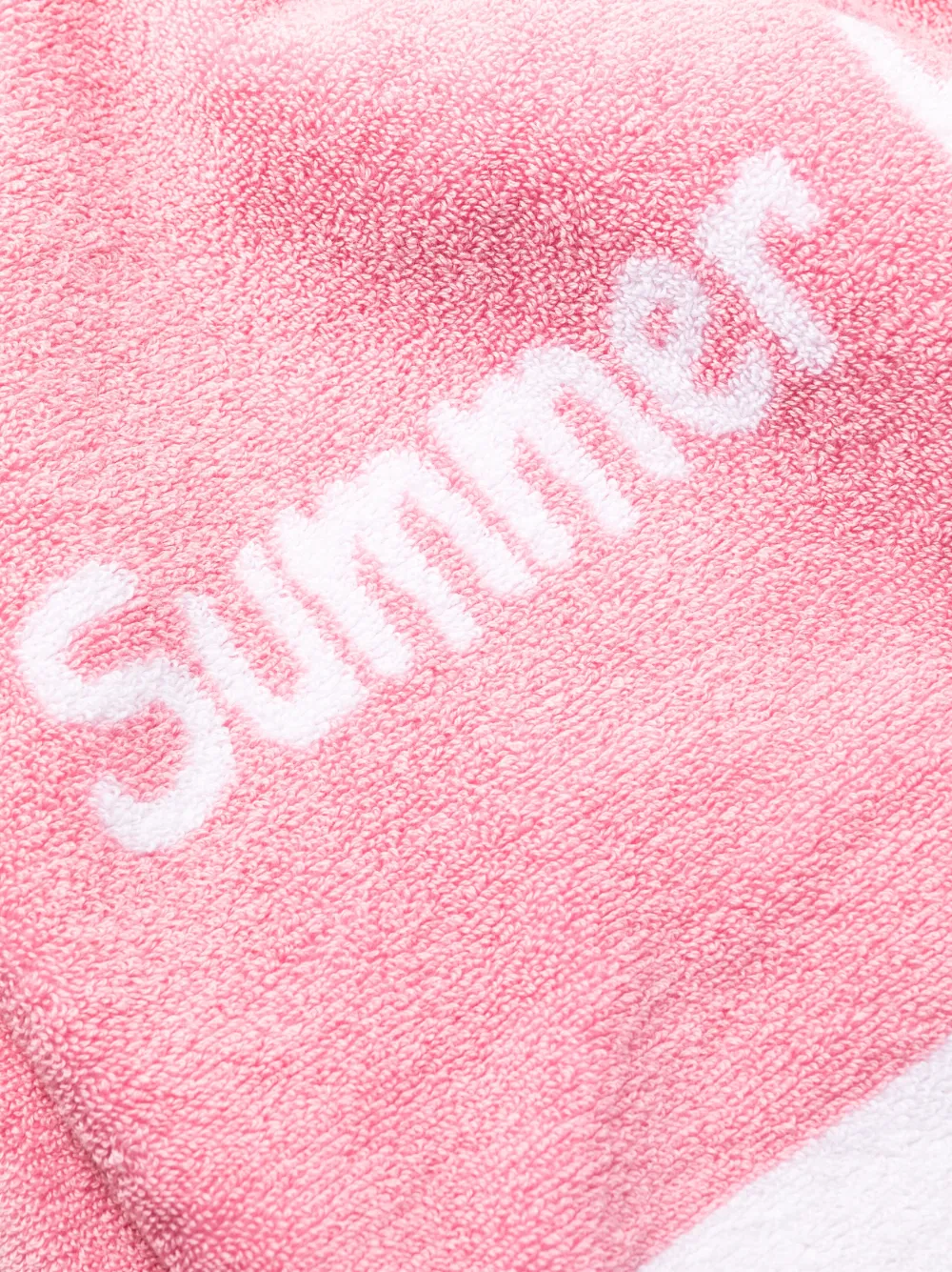 MC2 Saint Barth Strandlaken met logoprint - Roze