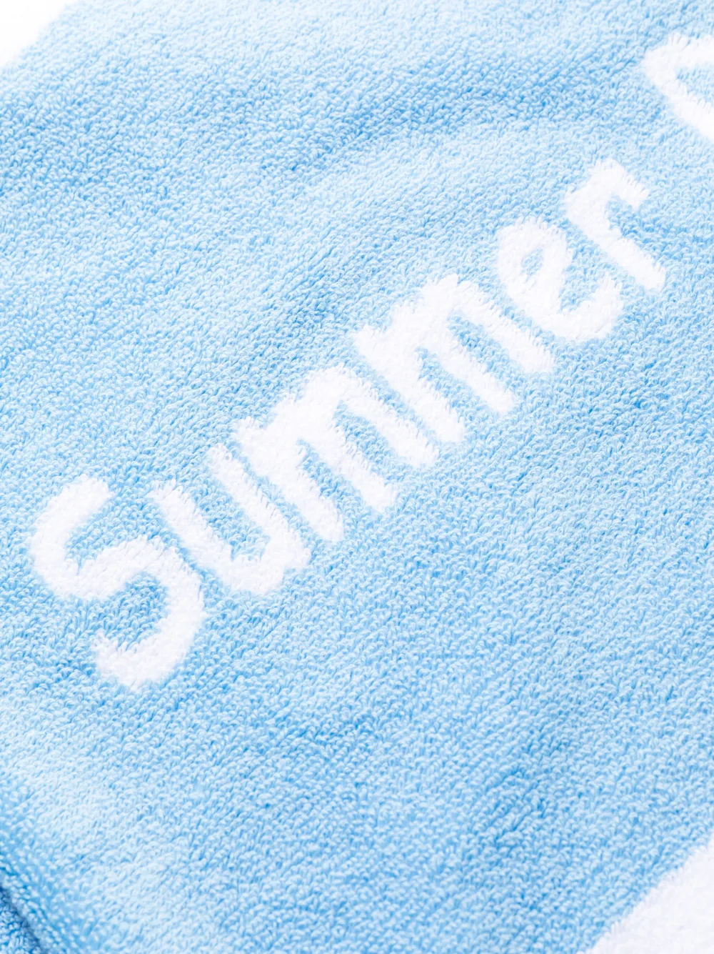 MC2 Saint Barth Strandlaken met logoprint - Blauw