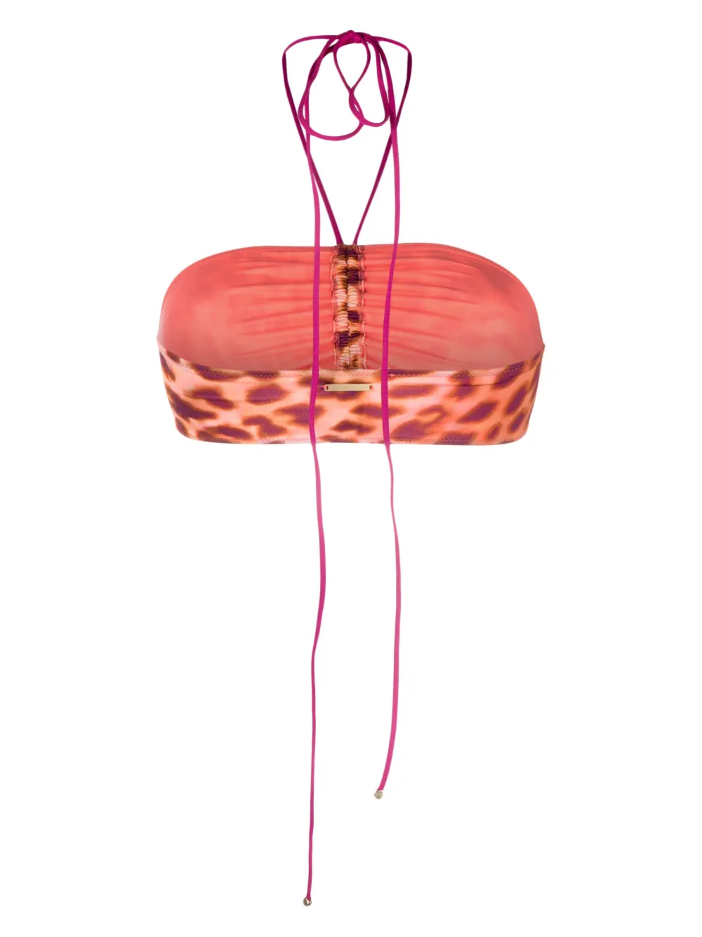 Stella McCartney Bikinitop met luipaardprint - Roze