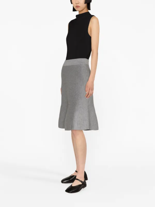 スカート FABIANA FILIPPI Fabiana Filippi Virgin Wool Midi Skirt Fabiana Filippi Virgin Wool Midi Skirt | Grey | FARFETCH