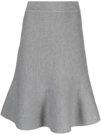 Fabiana Filippi グレー プリーツスカート　Mサイズ Fabiana Filippi Virgin Wool Midi Skirt | Grey | FARFETCH AO