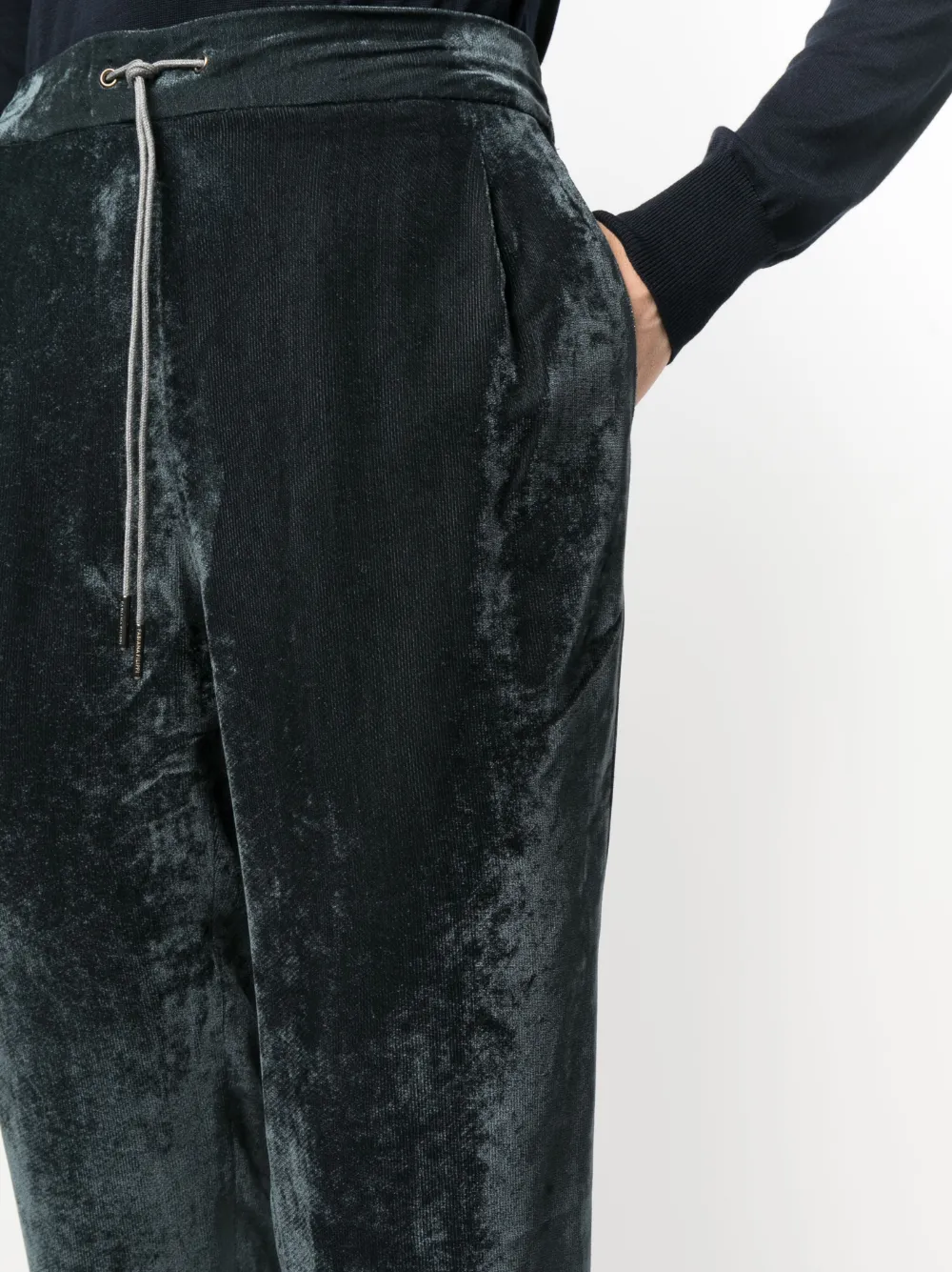 Fabiana Filippi Broek met trekkoordtaille Groen