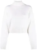 Fabiana Filippi mock-neck wool jumper - White