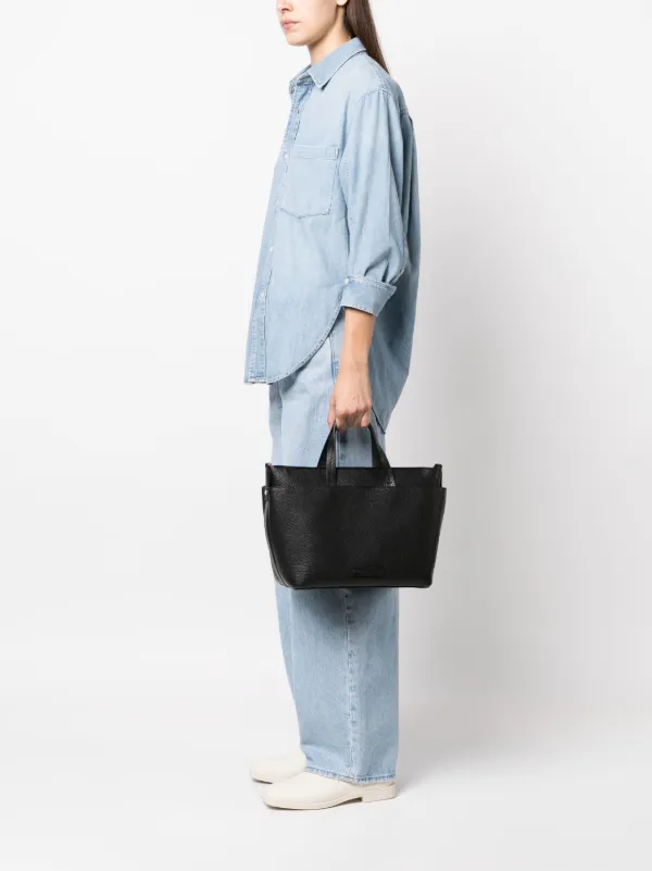 トートバッグ FABIANA FILIPPI BLACK LEATHER TOTES Fabiana Filippi Leather Tote Bag In Black | ModeSens
