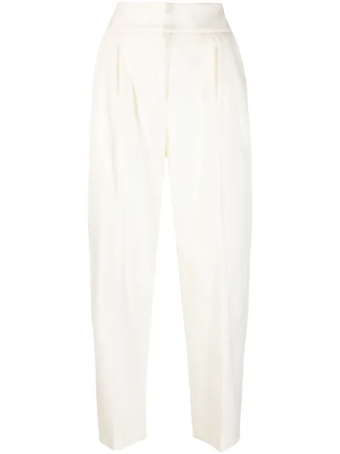 Fabiana Filippi pressed-crease tapered-leg trousers