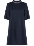 Fabiana Filippi beaded round-neck minidress - Blue