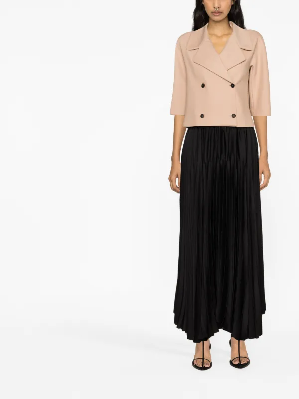 Fabiana Filippi クロップド ダブルジャケット | ニュートラル