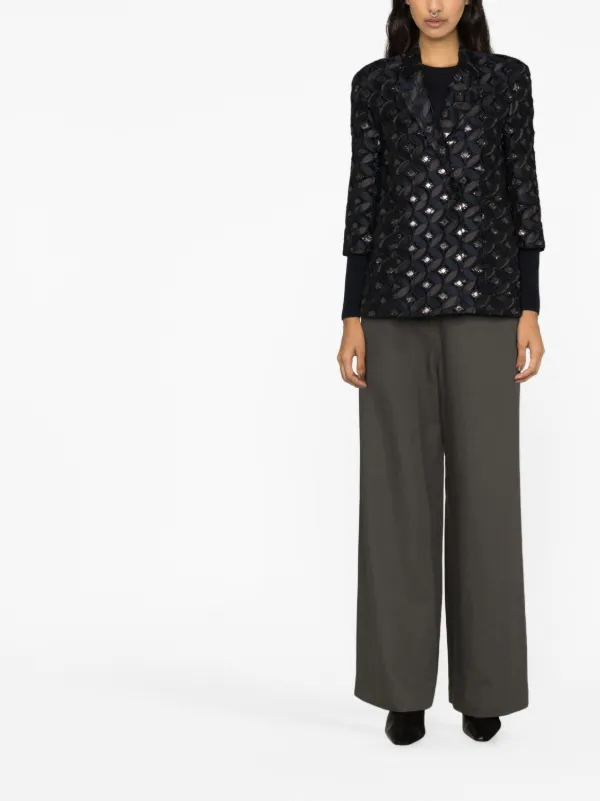 [FABIANAFILIPPI] ラズミールウールとシルクのダブルジャケット Fabiana Filippi ダブルジャケット | ブルー | FARFETCH JP