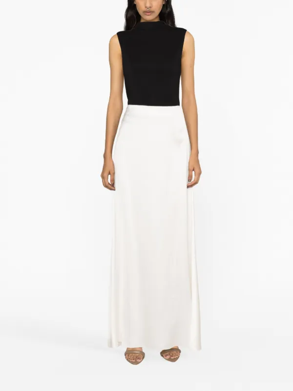 Fabiana Filippi high-waisted Satin Maxi Skirt | White | FARFETCH Fabiana Filippi high-waisted Satin Maxi Skirt | White | FARFETCH