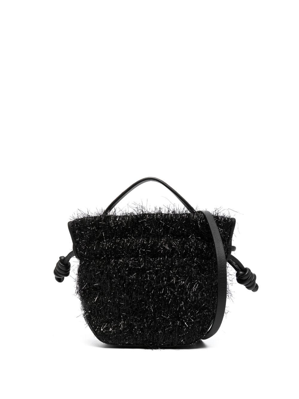 Fabiana Filippi Textured Crossbody Bag In Black