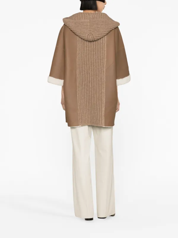 【期間限定特価】 Shearling Hooded Filippi Fabiana Jacket FARFETCH | Brown | ジャケット・アウター