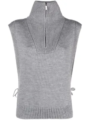 Wool on sale sleeveless vest