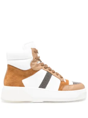 [FABIANA FILIPPI] スエード レザー ハイスニーカー Fabiana Filippi Trainers for Women - Shop on FARFETCH