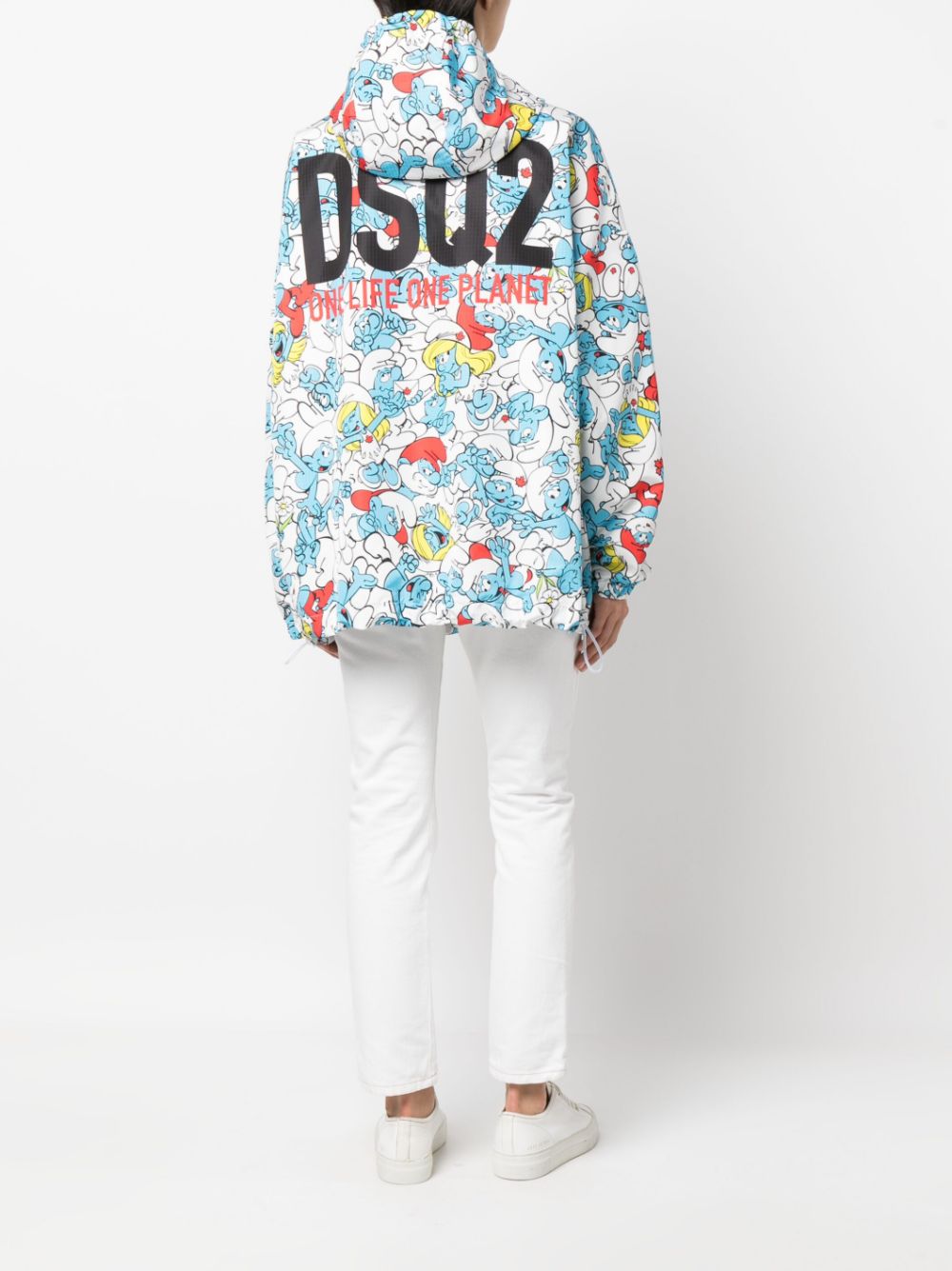 Dsquared2 Smurf-print Hooded Jacket - Farfetch