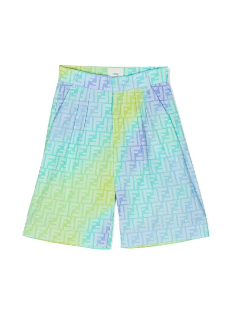 Fendi Kids bermudas con logo FF