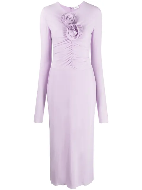 Magda Butrym Langärmeliges Kleid mit Blumen-Print
