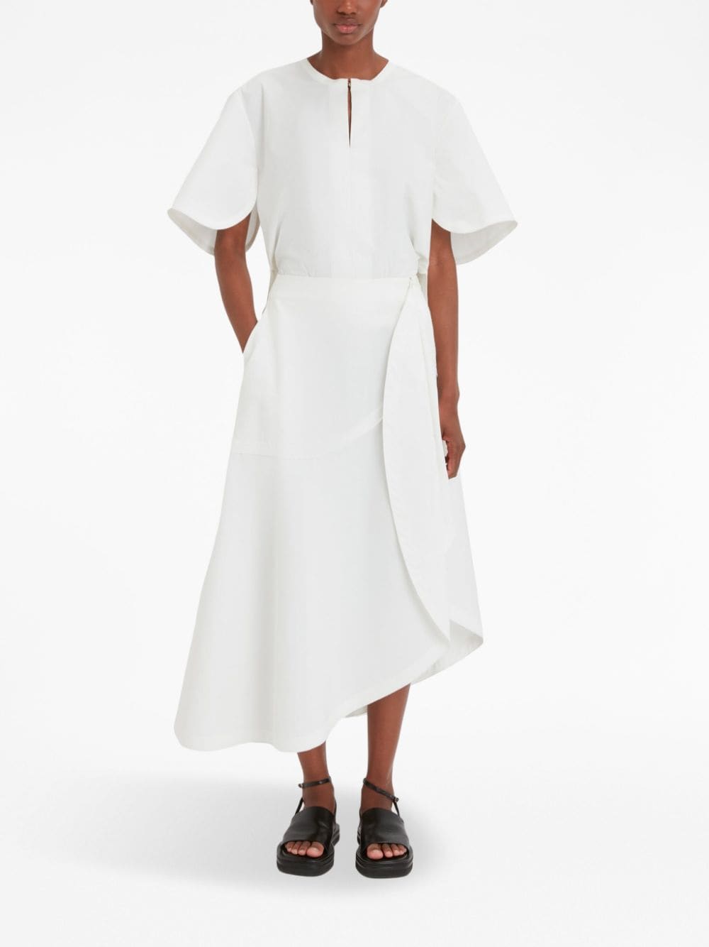 Victoria Beckham Asymmetrische rok - Wit