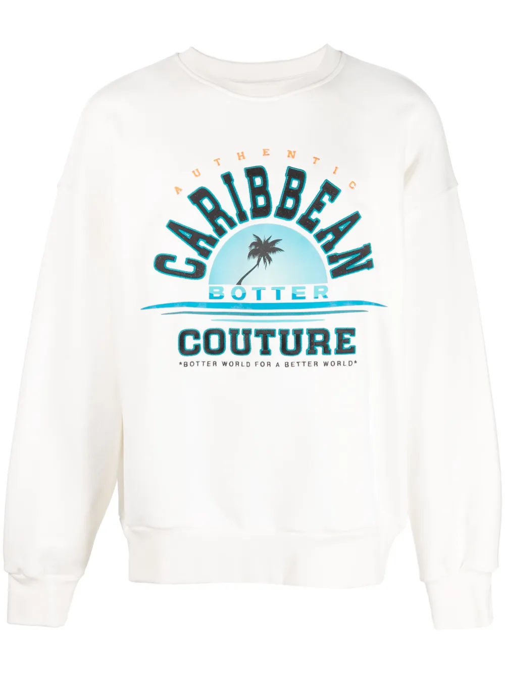 Botter graphic-print organic-cotton sweatshirt | White | Image 1