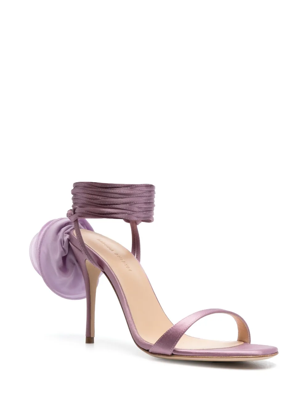 Magda Butrym Sandalen met 3D bloemen - Paars