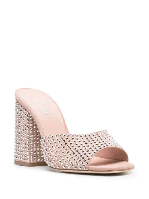 Paris Texas Holly Anja 100mm suede mules PX947XSACH - 1