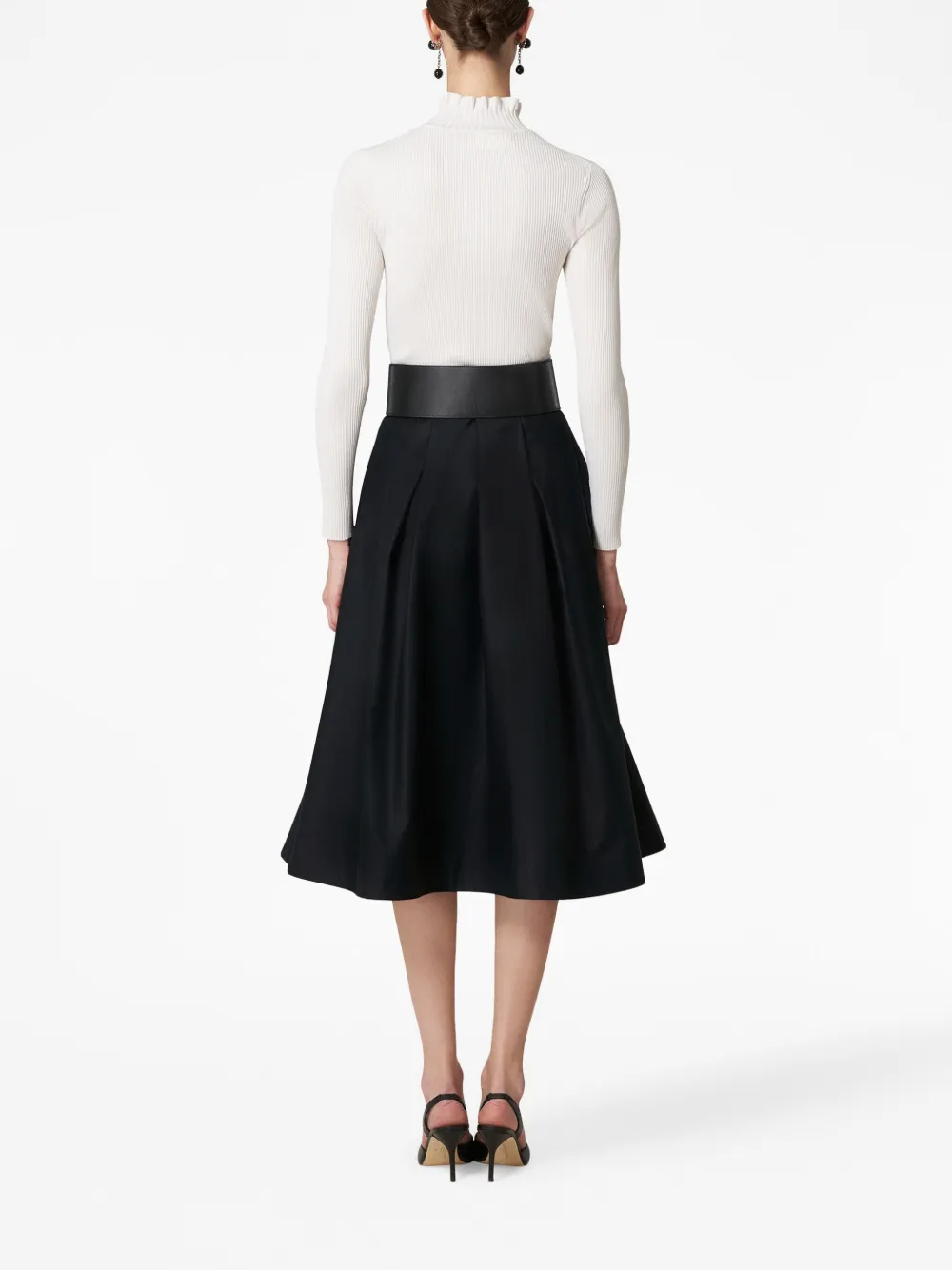 Button front a 2025 line midi skirt