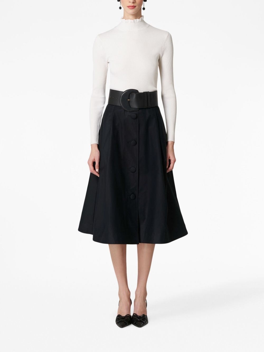 Carolina Herrera button-front A-line Midi Skirt - Farfetch