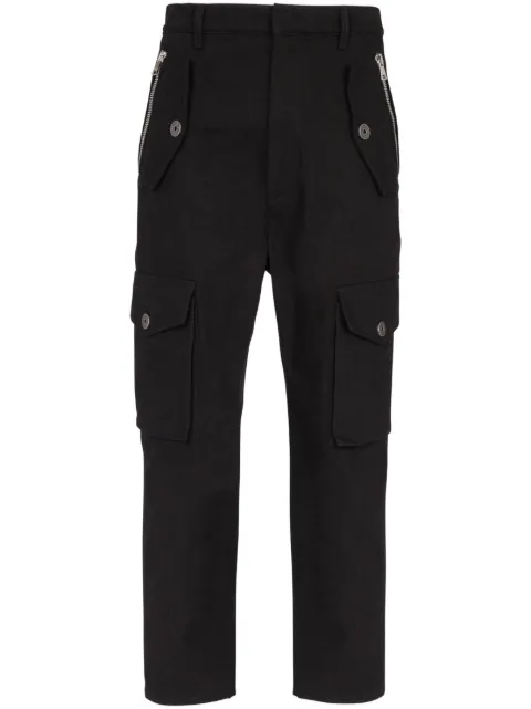 Balmain cropped cotton cargo trousers