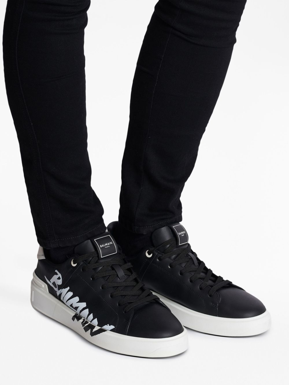 Balmain logo-print lace-up sneakers Men