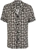Balmain monogram-print pyjama top - Black