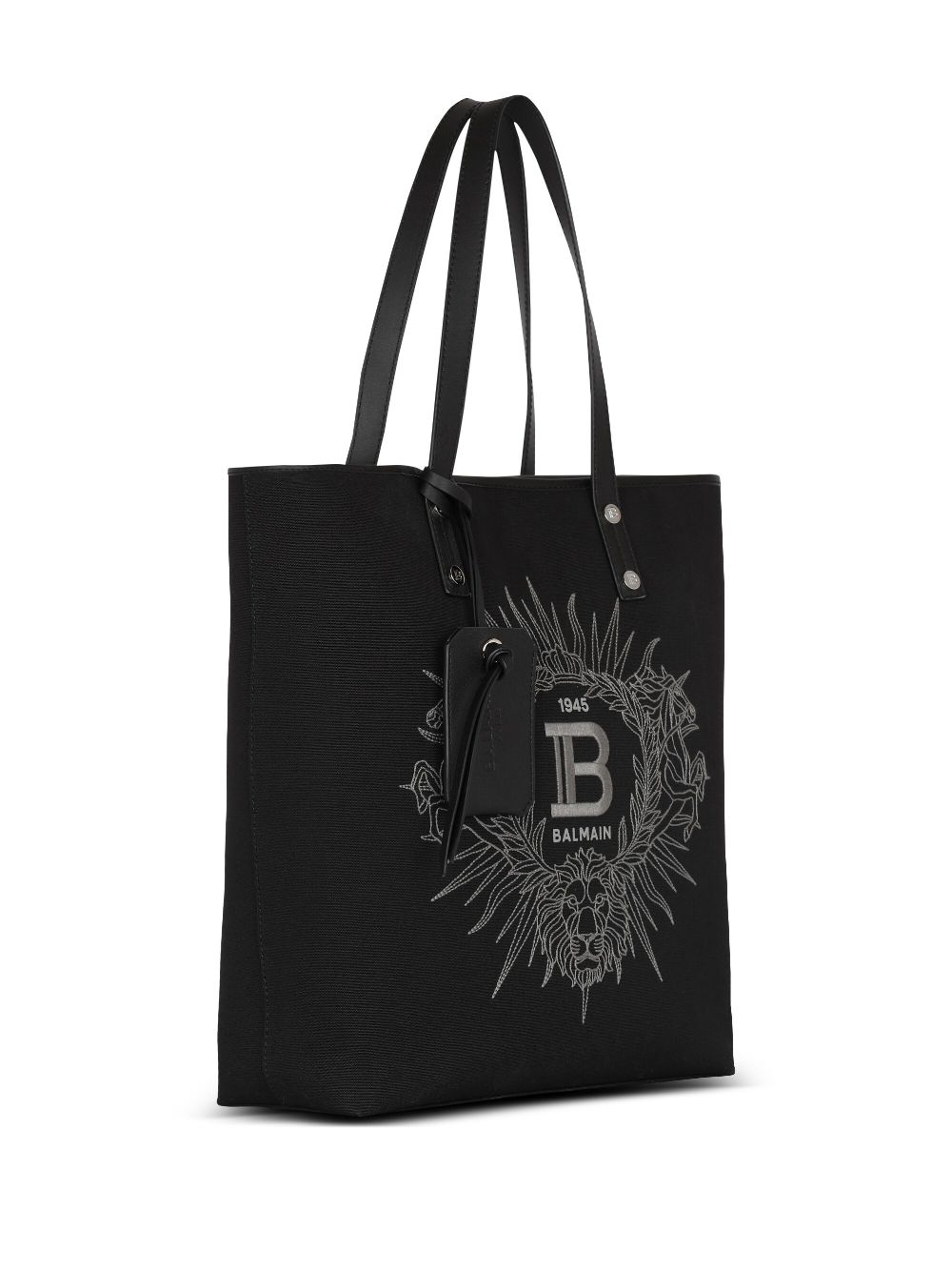 Balmain Varsity embroidered-logo tote bag Men