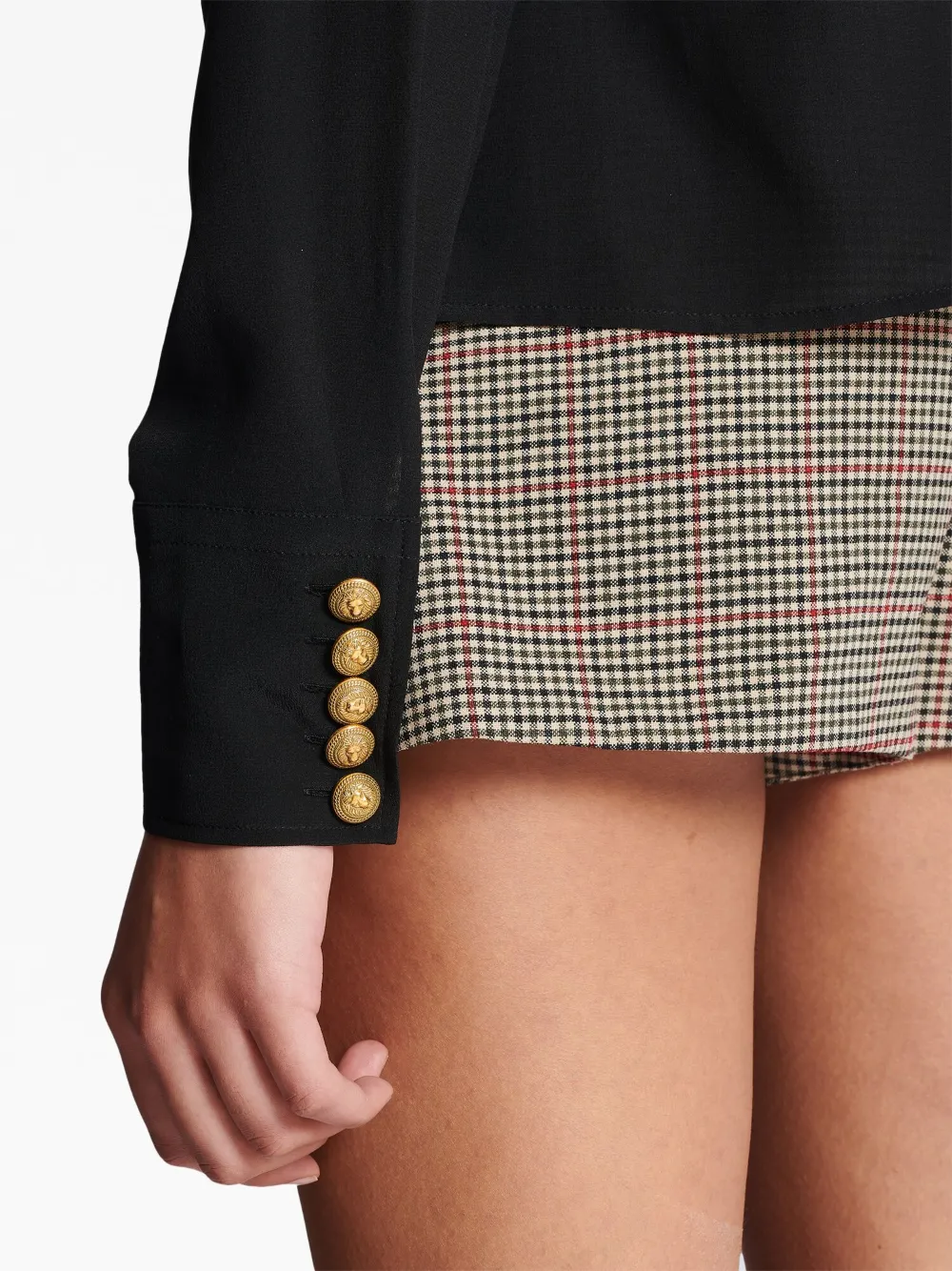 Cheap Balmain bow-detail buttoned blouse Women